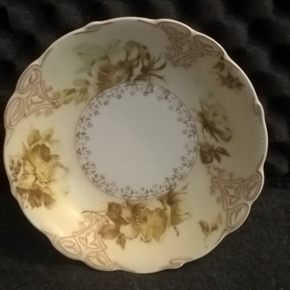 Old Ivory China Saucer, made in Germany
